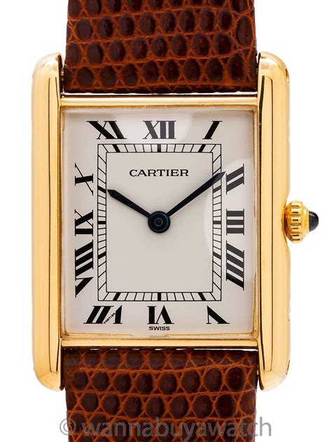 cartier tank watch pre owned